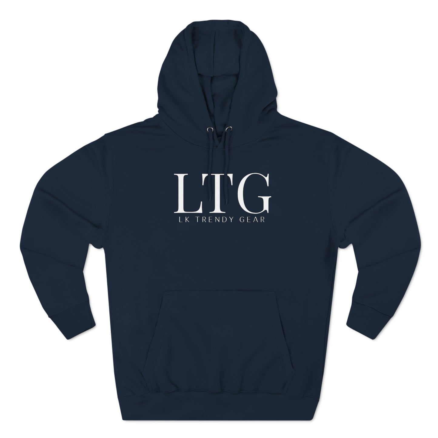 LK Trendy Three-Panel Fleece Hoodie with large logo