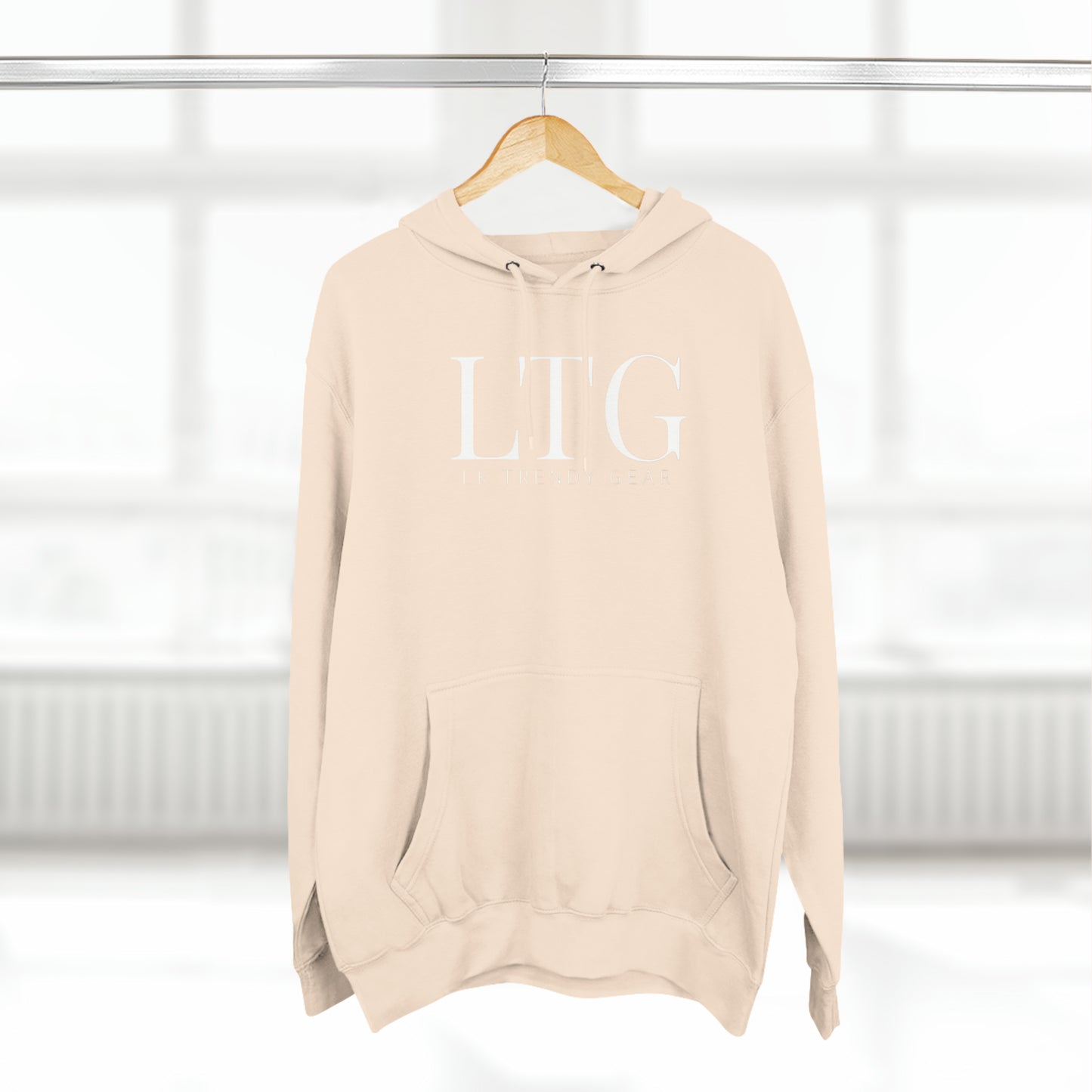 LK Trendy Three-Panel Fleece Hoodie with large logo