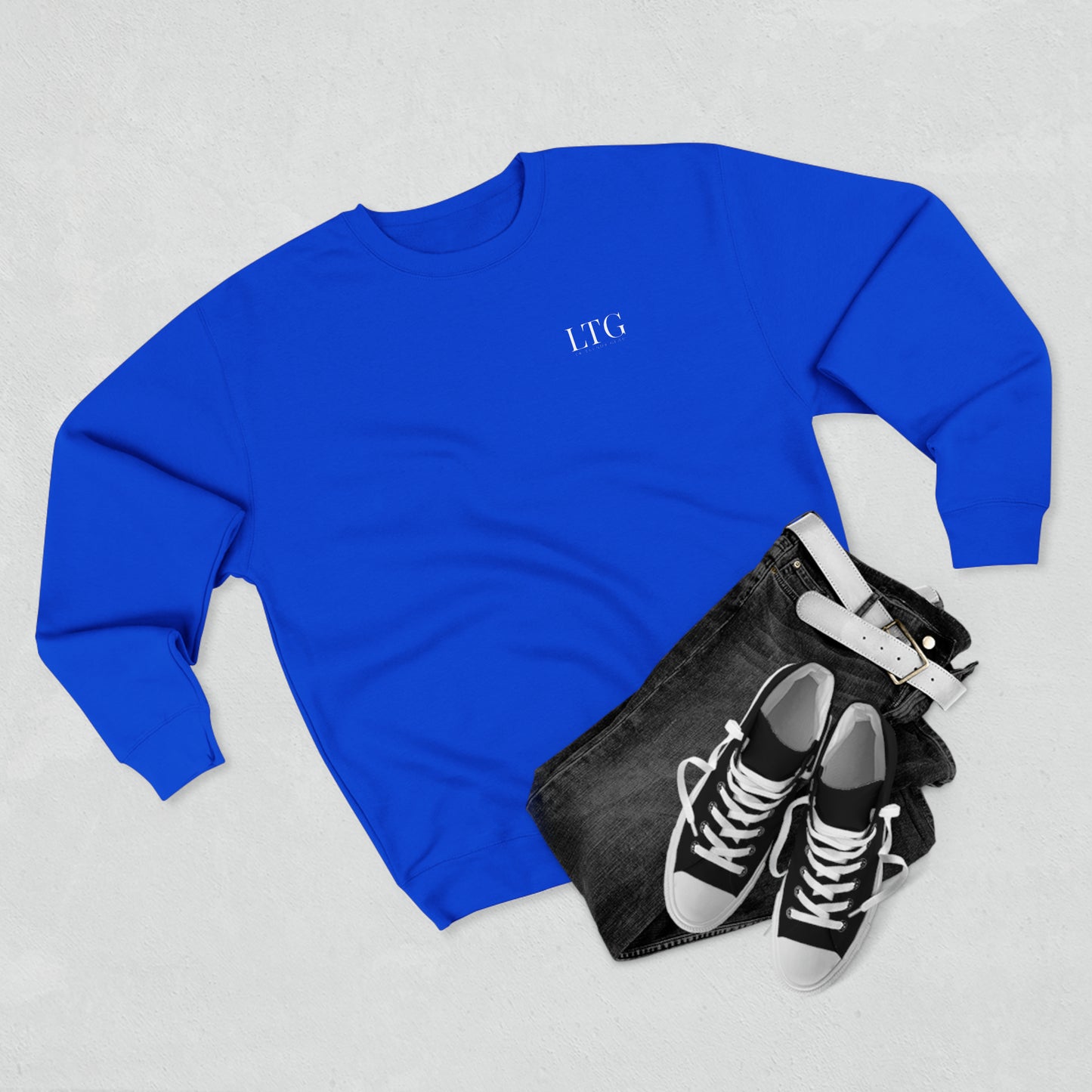 LK Trendy Unisex Crewneck Sweatshirt With small chest logo