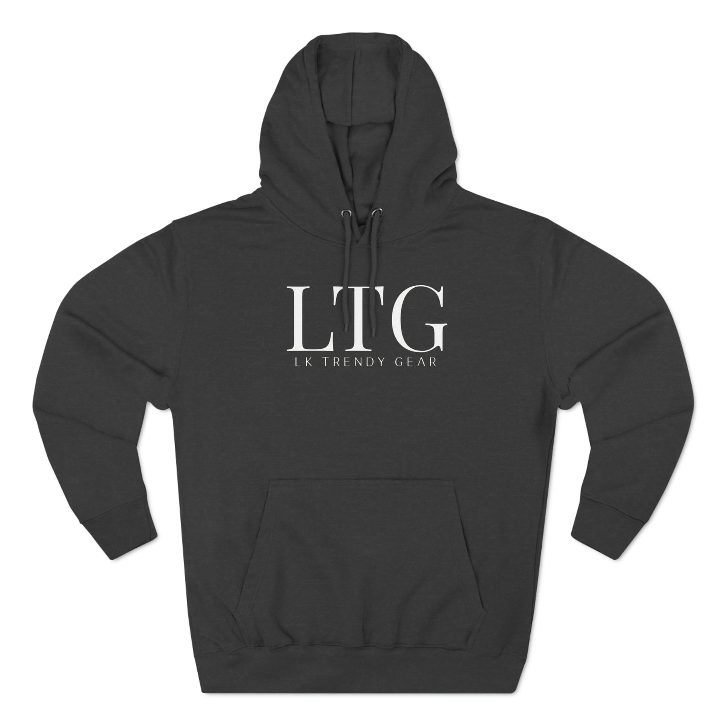 LK Trendy Three-Panel Fleece Hoodie with large logo