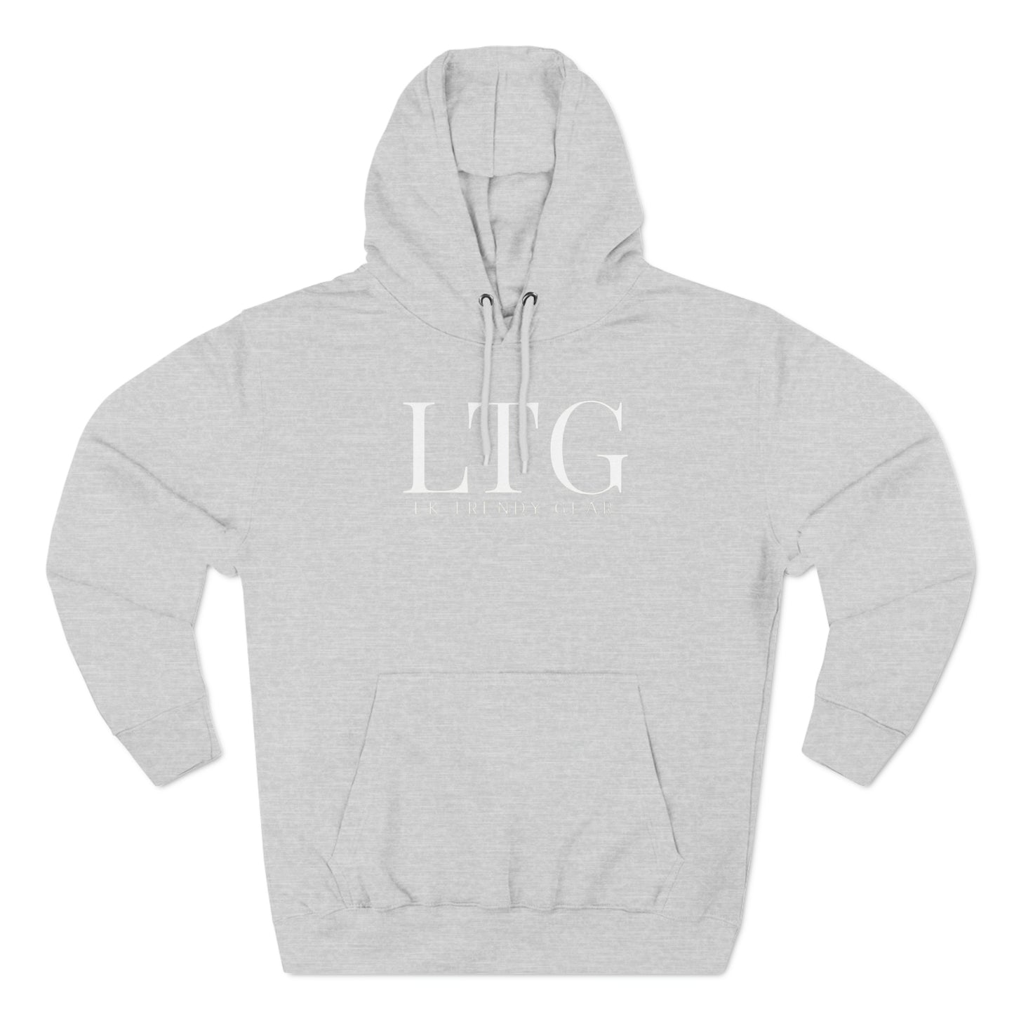 LK Trendy Three-Panel Fleece Hoodie with large logo