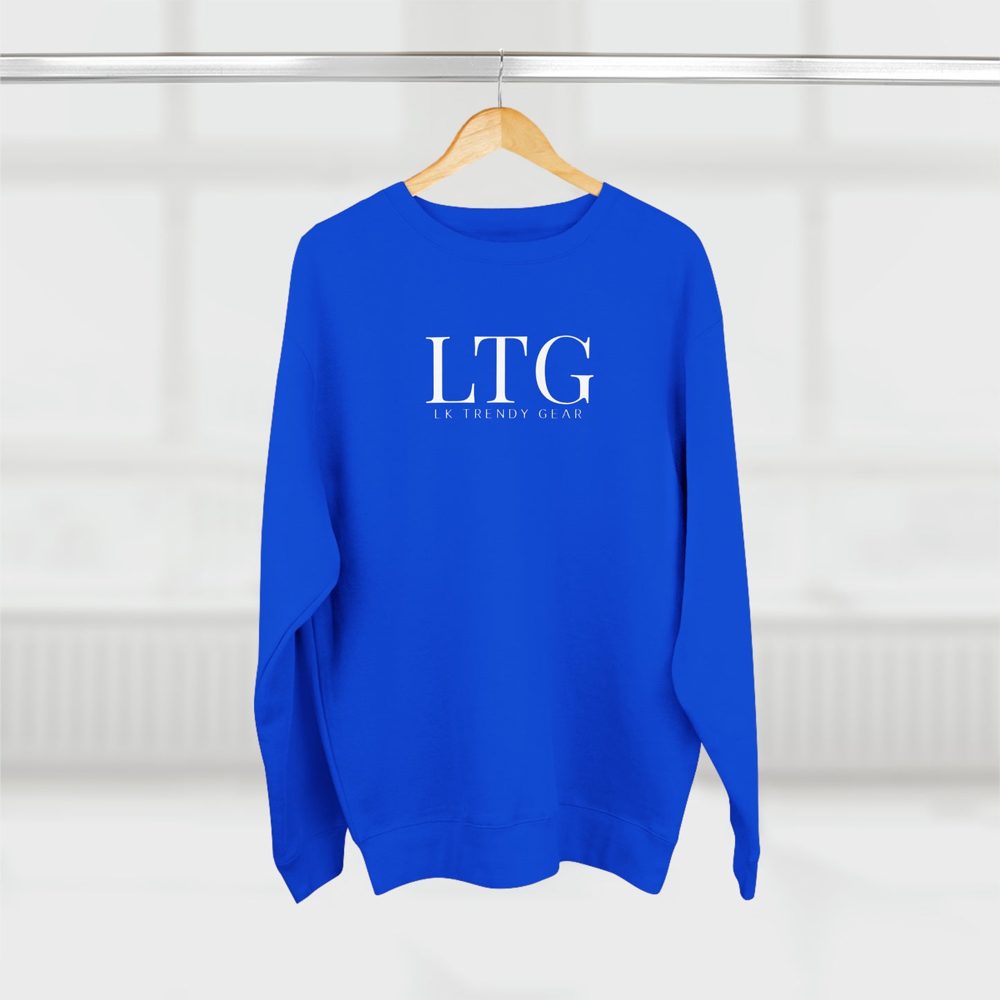 LK trendy Unisex Crewneck Sweatshirt with large chest Logo