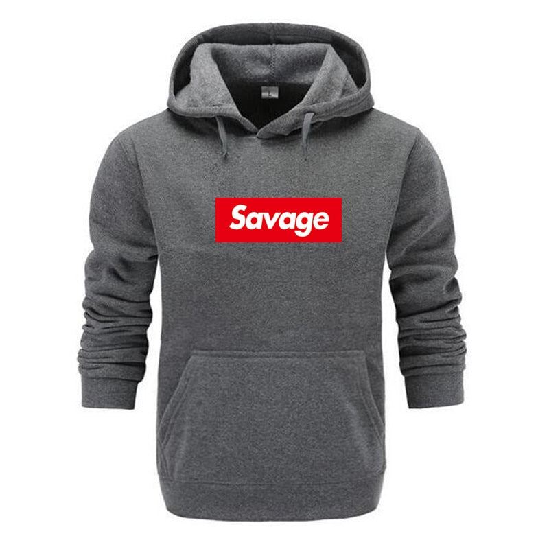 Mens Hoodies Savage Hoodies Parody No Heart X Savage Mode Slaughter Gang ATL Cotton Long Sleeved Hoodies Suprem