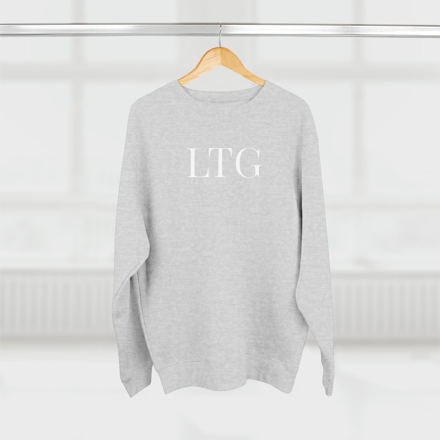 LK trendy Unisex Crewneck Sweatshirt with large chest Logo