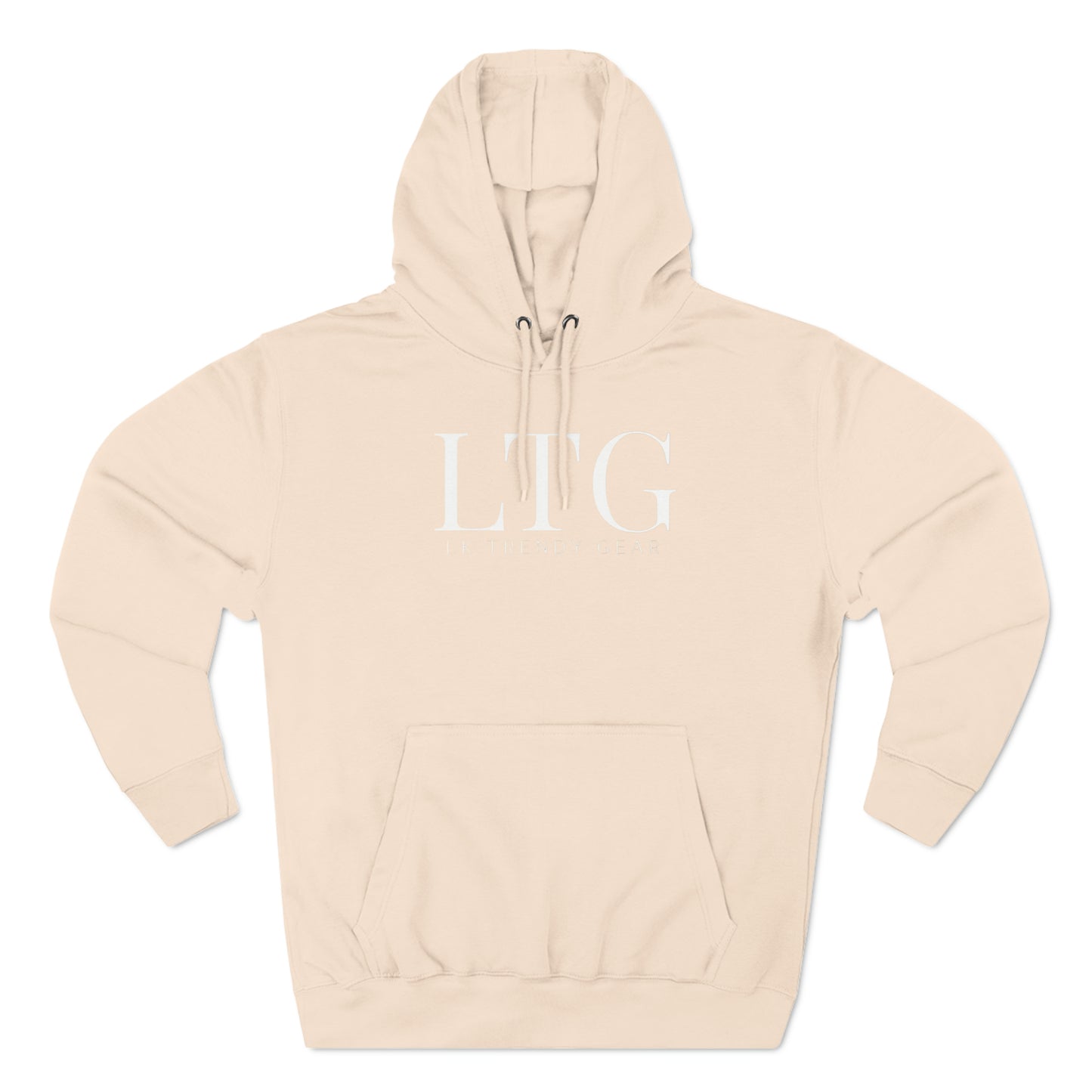 LK Trendy Three-Panel Fleece Hoodie with large logo